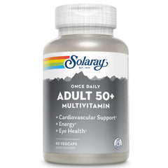 SOLARAY Once Daily 50+ multivitamin bottle supports energy and immune health.