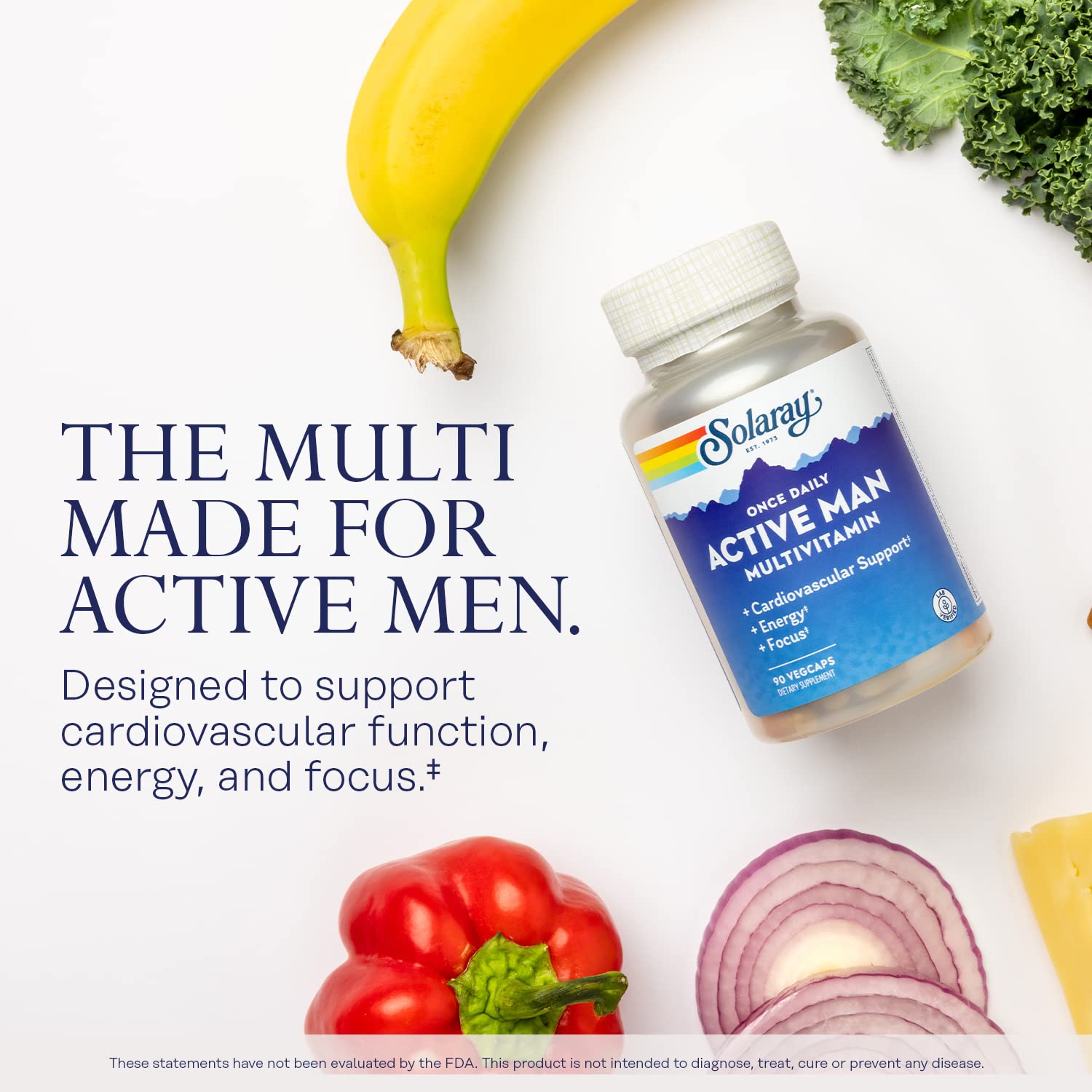 SOLARAY digestive enzyme blend aids gentle nutrient uptake with meals