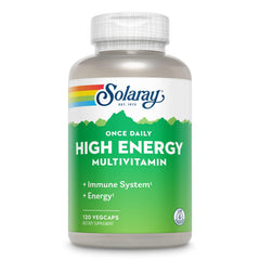 Solaray Once Daily High Energy Multivitamin bottle front for daily energy support