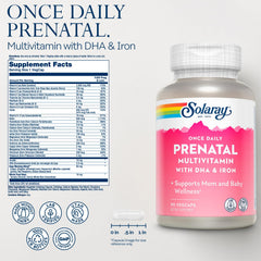 SOLARAY Once Daily Prenatal capsules ready for daily nourishment