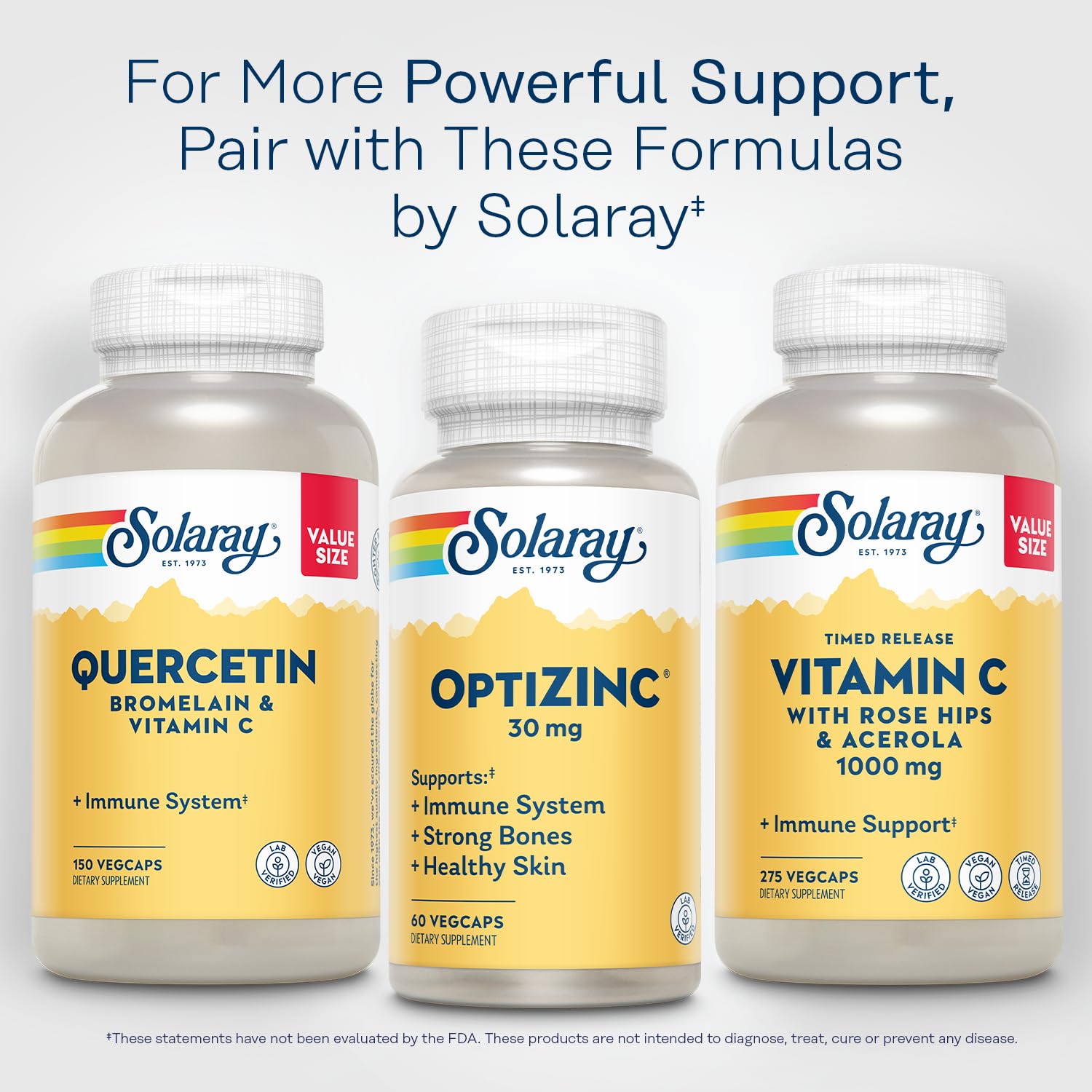 SOLARAY OptiZinc lab-tested seal confirms quality.