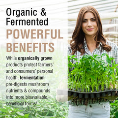 Organic farming label underscores sustainable sourcing.