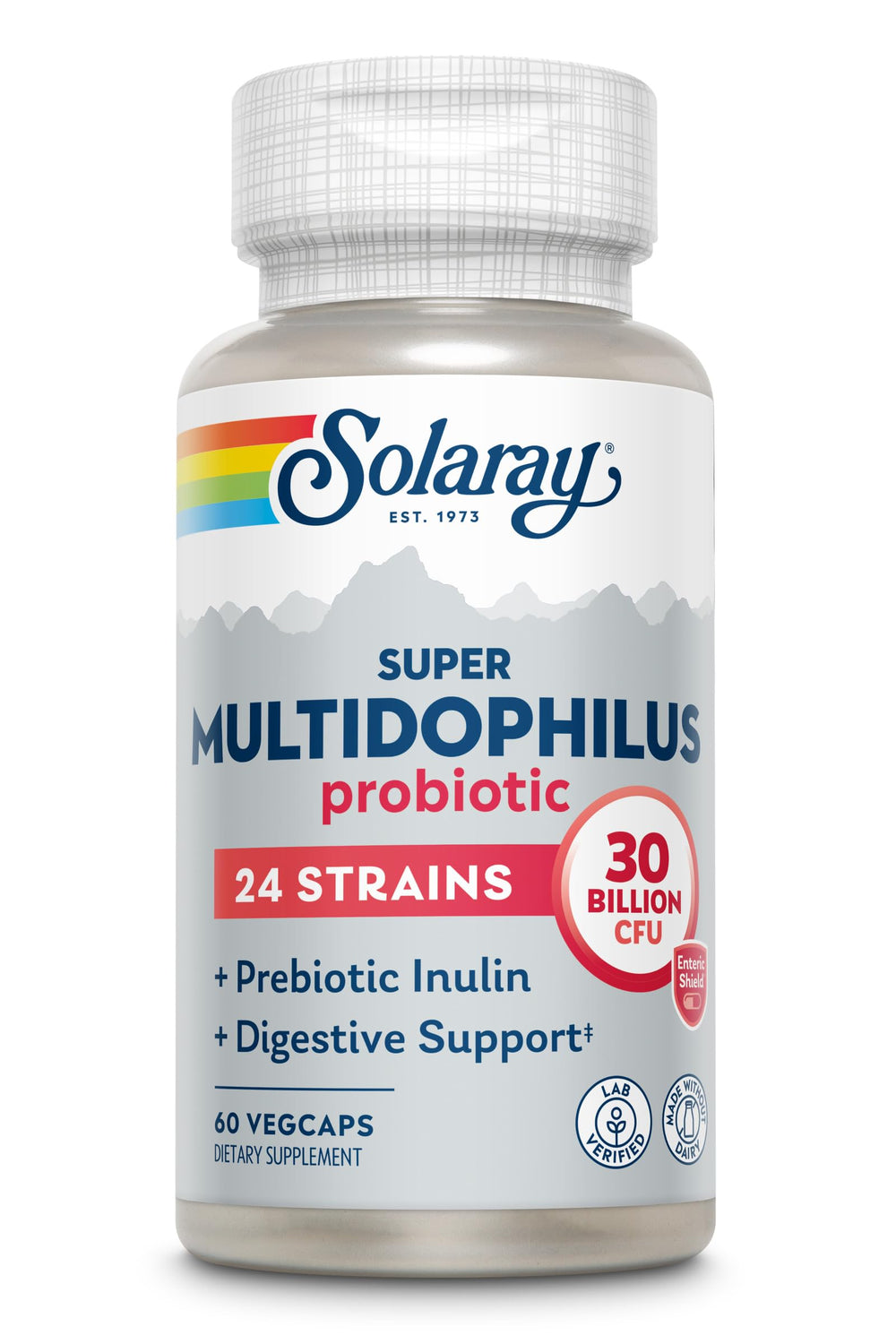 SOLARAY packaging box image conveys product trust and 60 veggie capsules per bottle