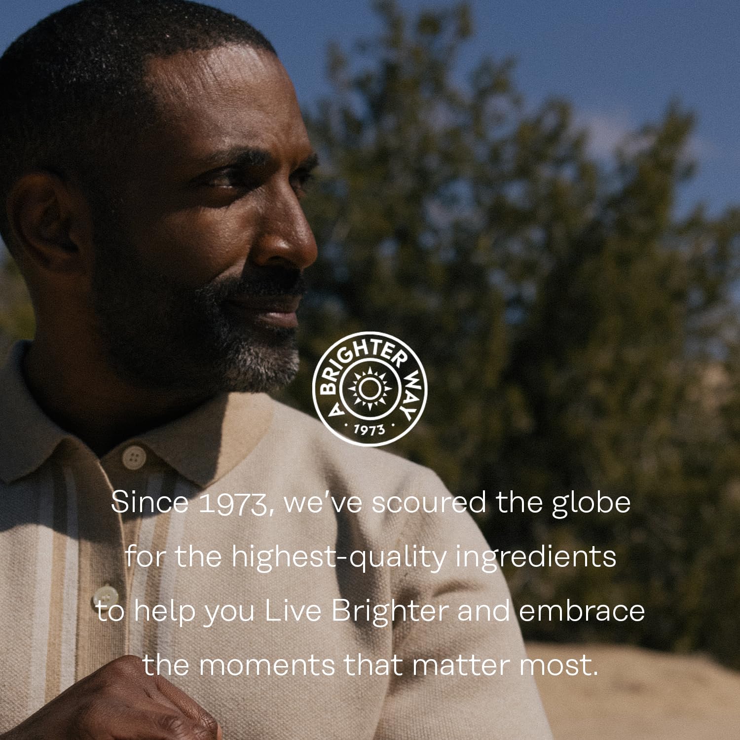 Solaray packaging uses post-consumer recycled bottle to reduce environmental footprint.