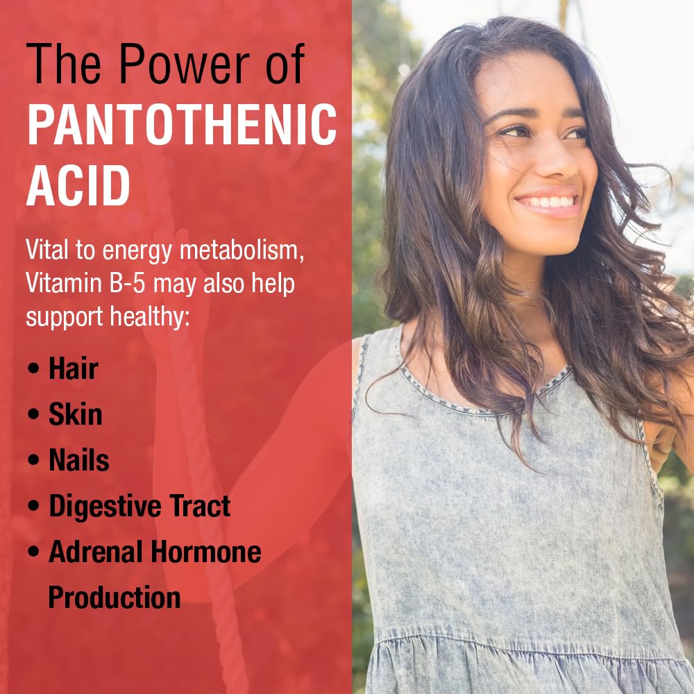 SOLARAY Pantothenic Acid label closeup highlights non-GMO and lab verification