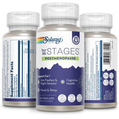 SOLARAY Postmenopause Life Stages ingredients label close-up for informed choices