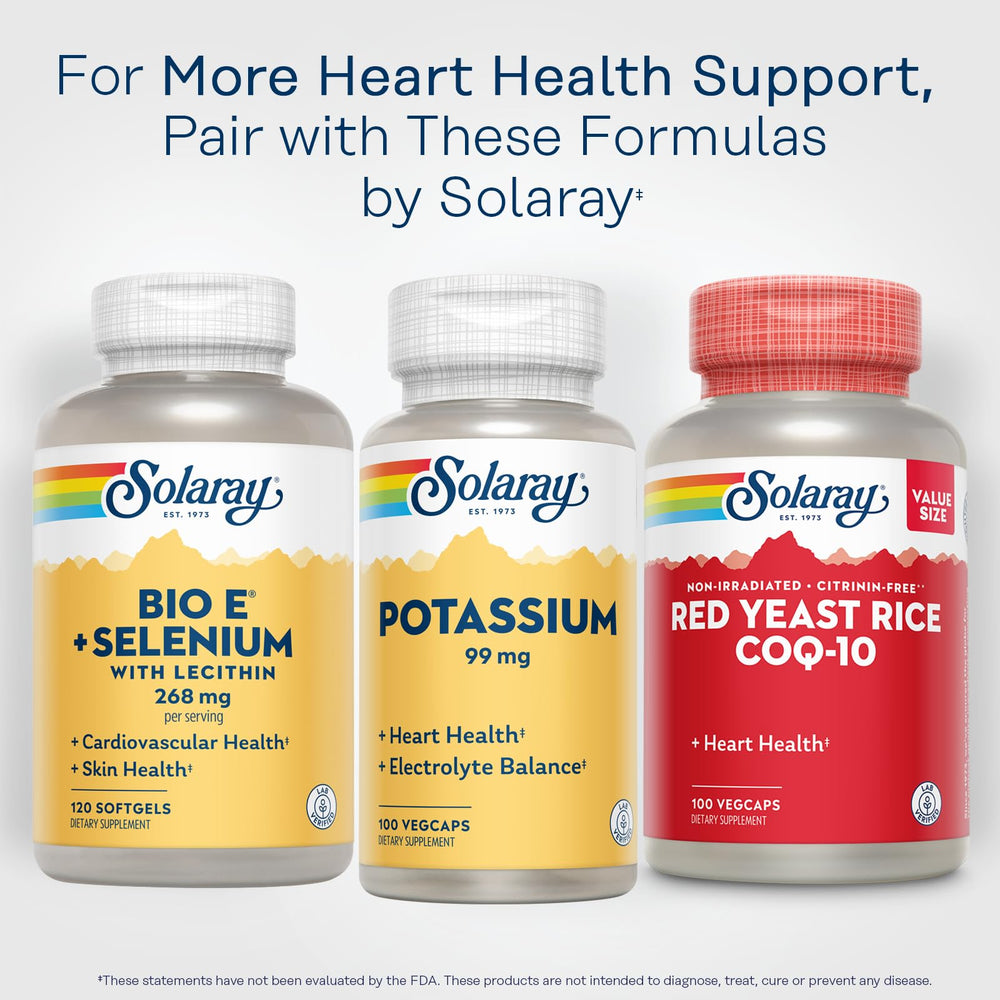 SOLARAY Potassium 99 mg supports workouts by maintaining electrolyte balance.