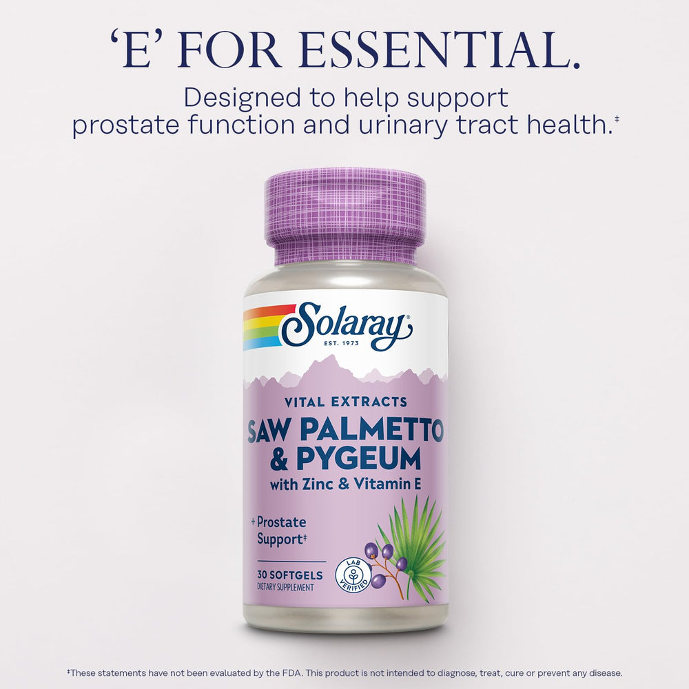 SOLARAY Pumpkin seed oil softgels for oil-based prostate support