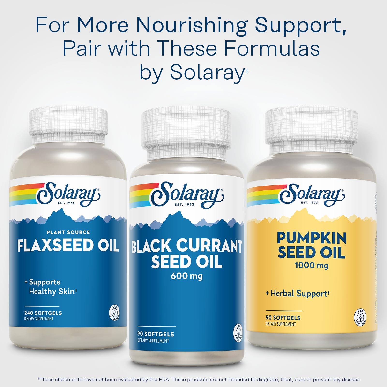 Daily usage scenario: SOLARAY Pumpkin Seed Oil capsule with meals