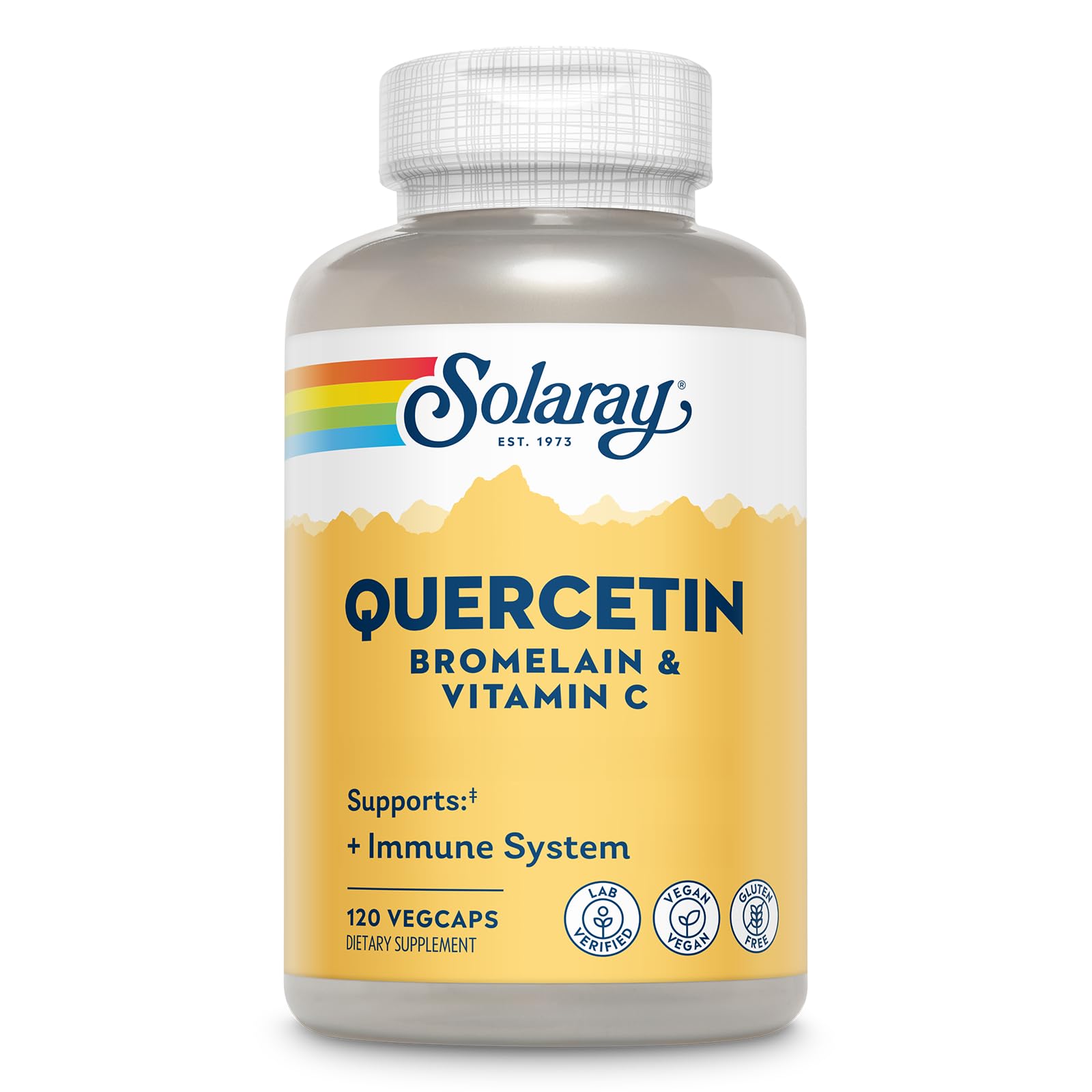SOLARAY QBC Plex bottle with capsules, ideal for daily immune support.