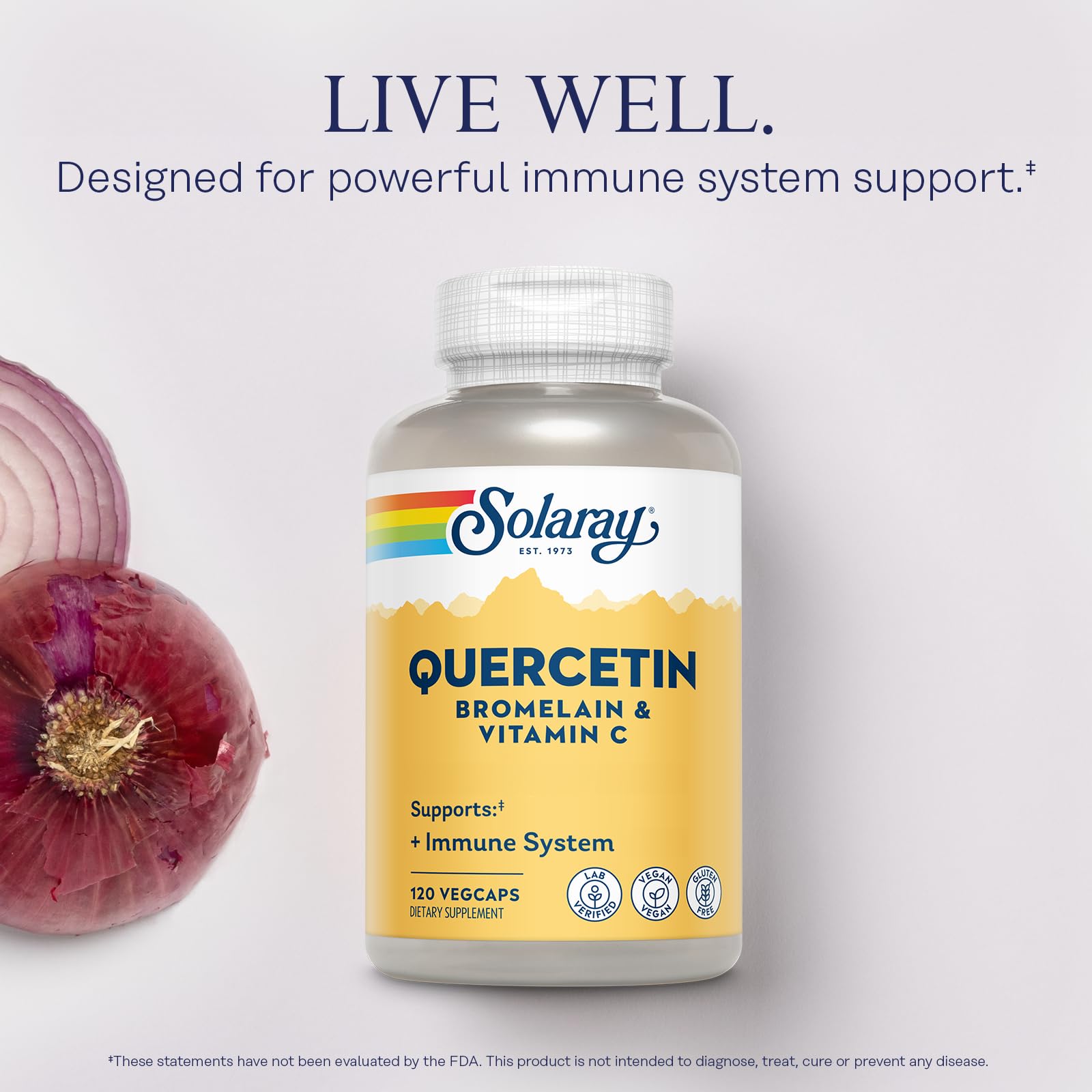 SOLARAY QBC Plex label detail shows transparent ingredient information for trust.