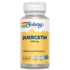 SOLARAY Quercetin 500mg capsules bottle supports daily wellness