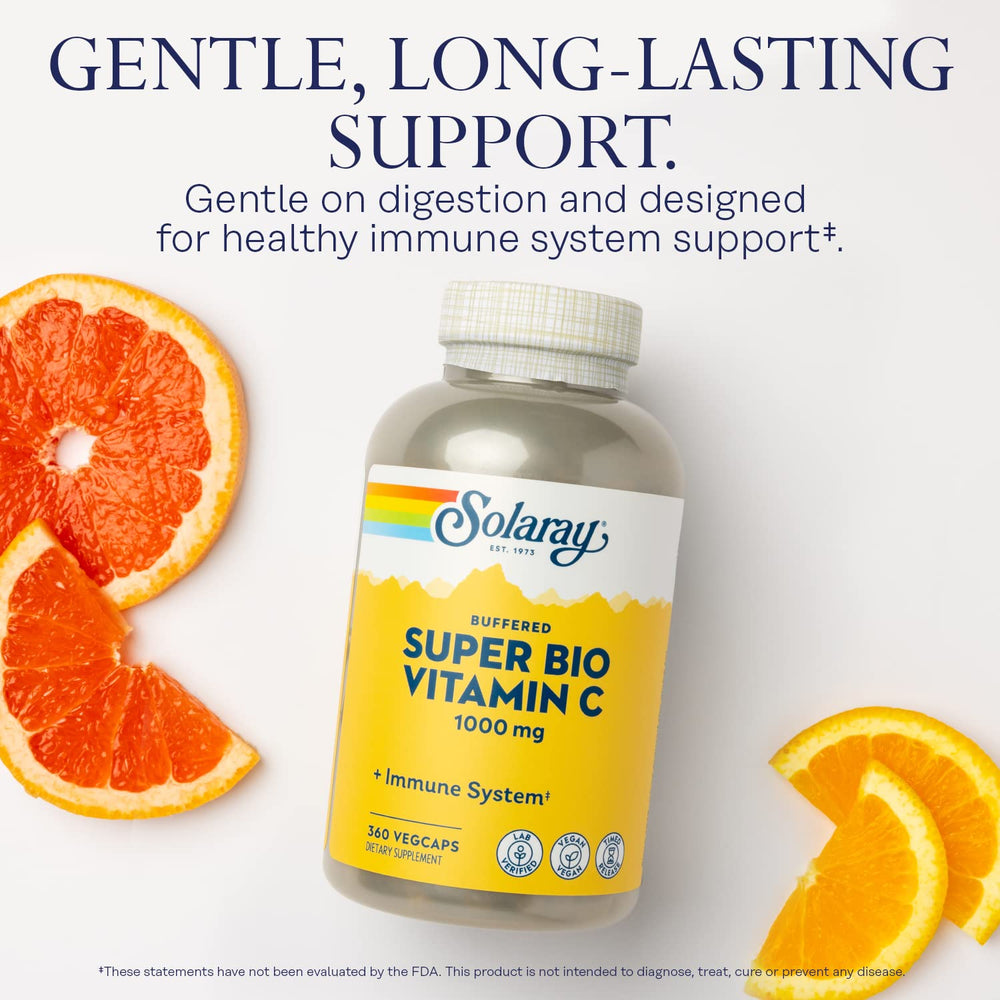 SOLARAY vitamin C with rose hips and acerola and bioflavonoids