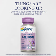 SOLARAY Saffron Extract bedtime routine image hints at restful nights.