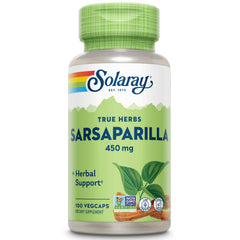 SOLARAY Sarsaparilla Root bottle front for daily herbal support.