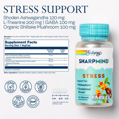 SOLARAY SharpMind label with clear ingredient list and transparency