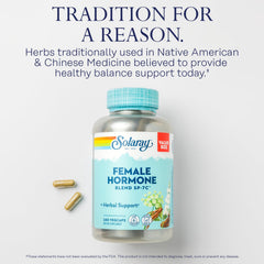Solaray SP-7C ingredient panel featuring Black Cohosh, Dong Quai, Wild Yam.