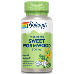 Solaray Sweet Wormwood bottle with veg capsules for daily nutritive support.