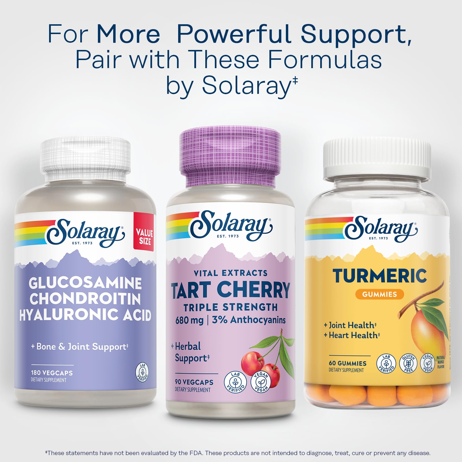 SOLARAY Tart Cherry Extract bottle ready for daily use routine