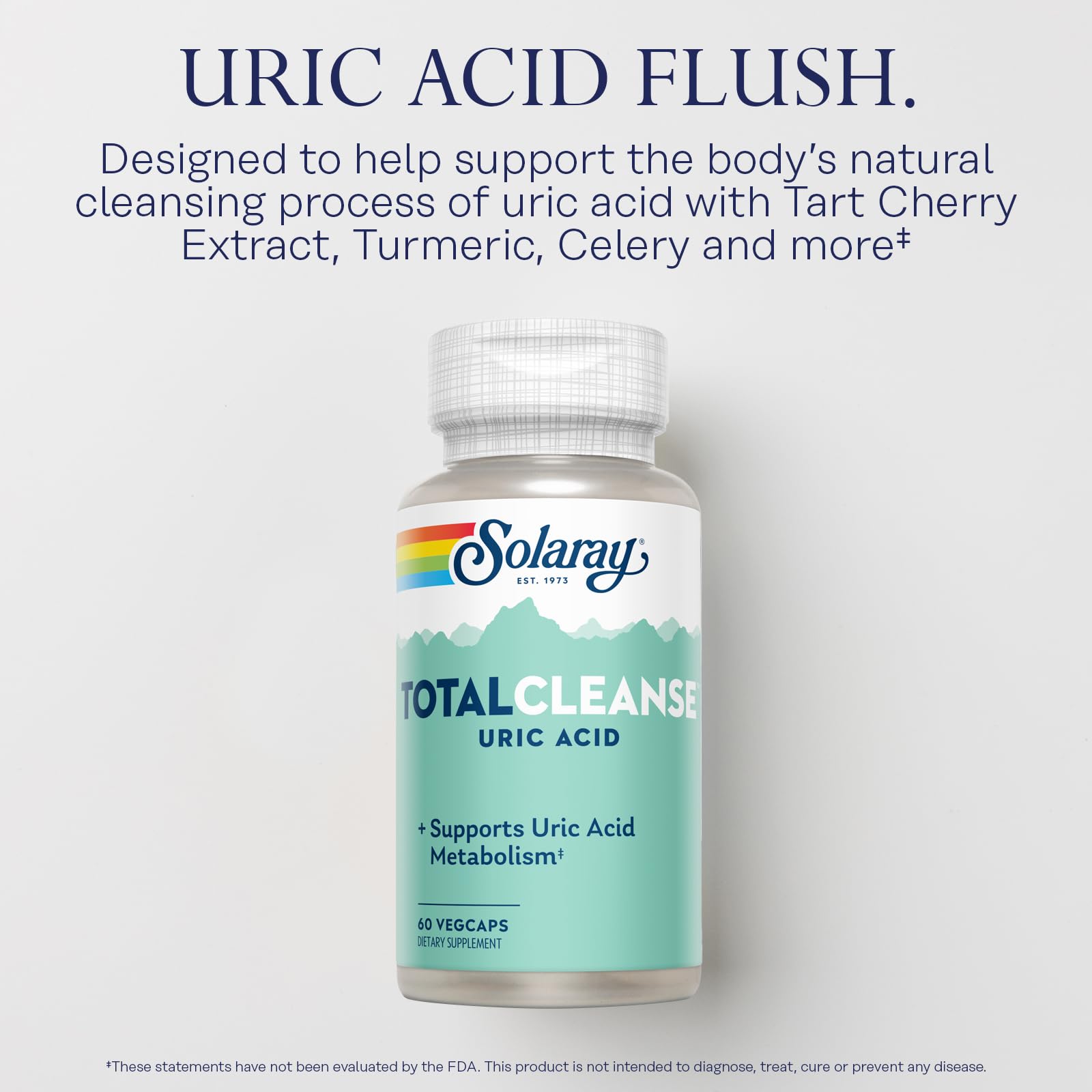 Solaray Total Cleanse label shows tart cherry and turmeric blend