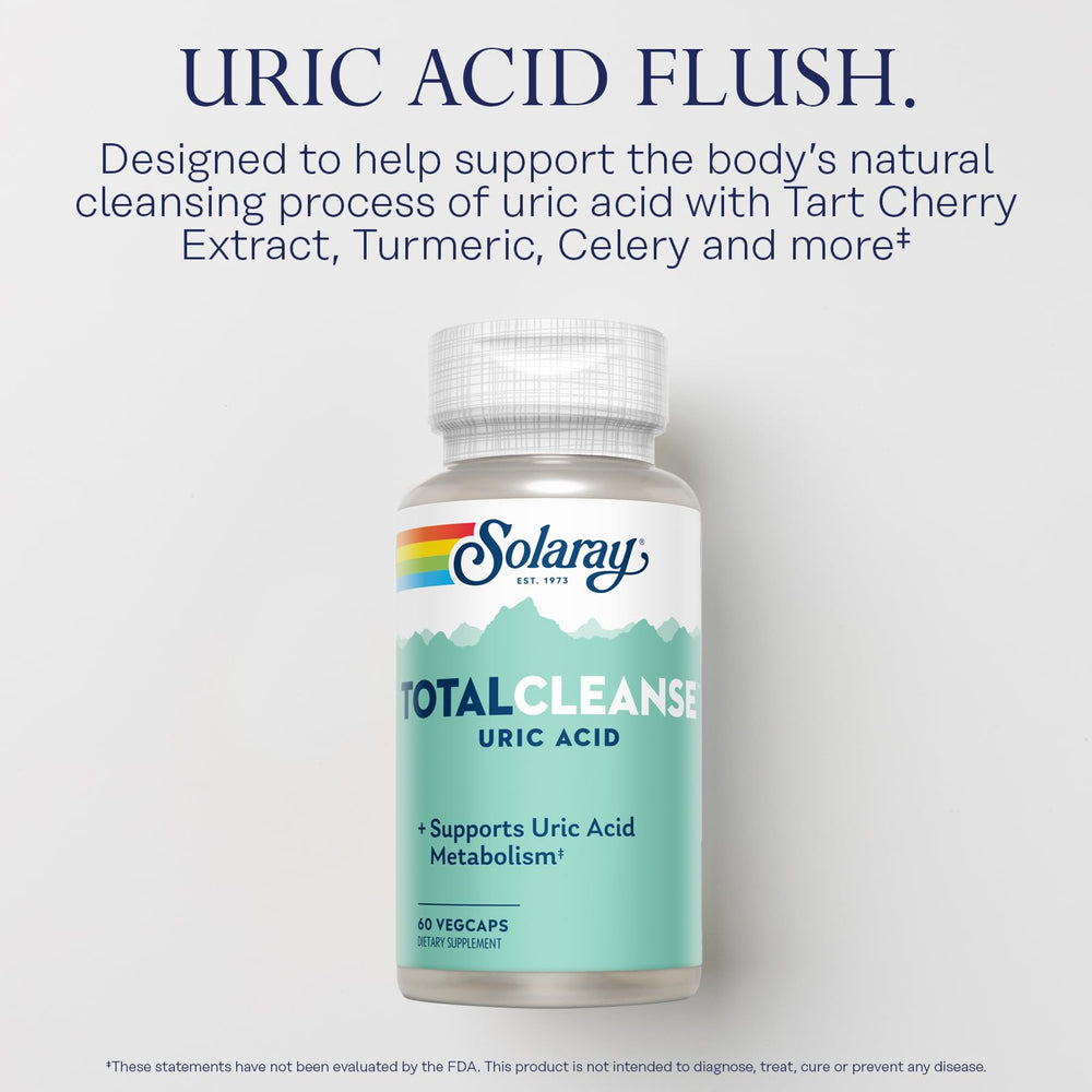Solaray Total Cleanse label shows tart cherry and turmeric blend