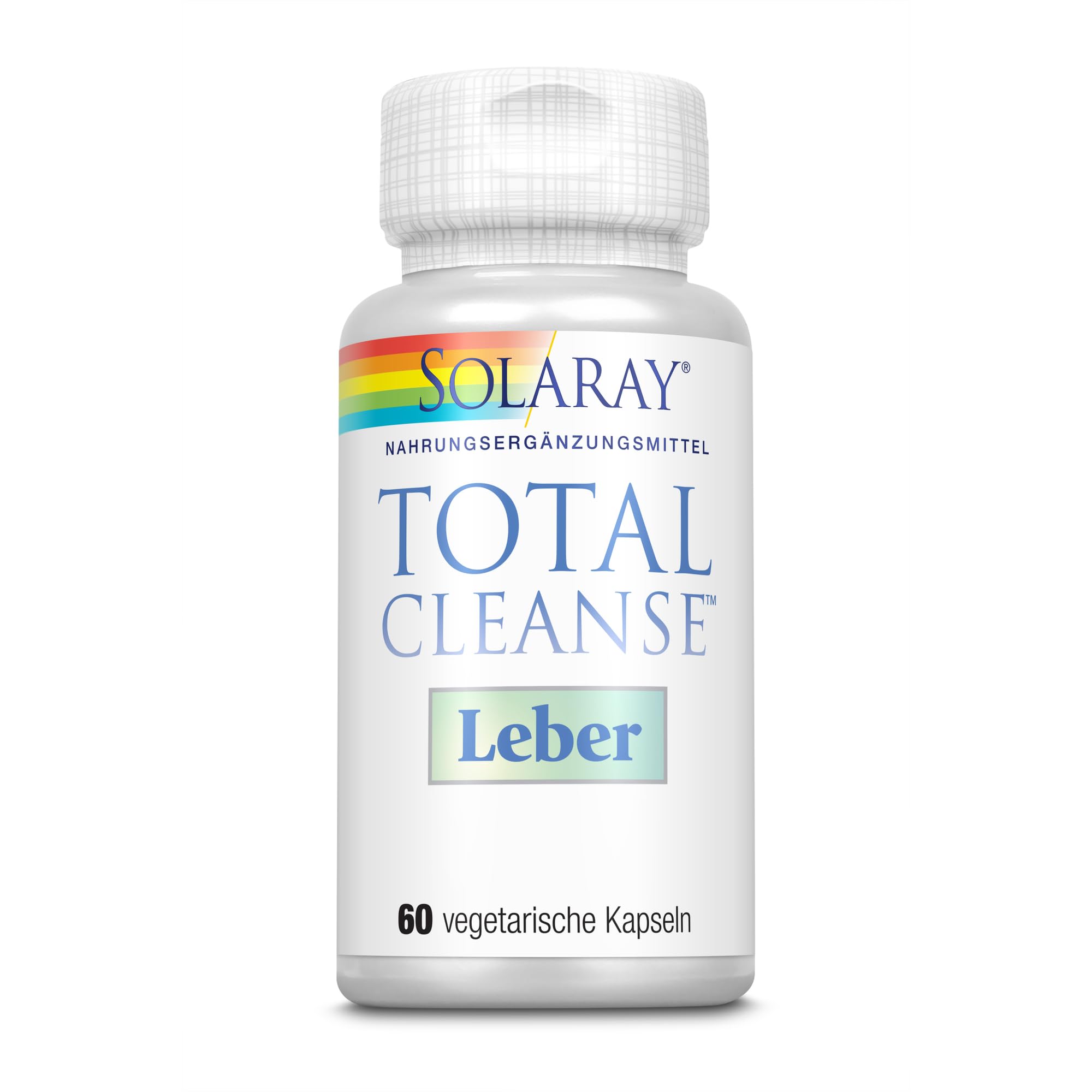 Solaray Total Cleanse Liver ingredients panel highlights milk thistle and dandelion for liver support