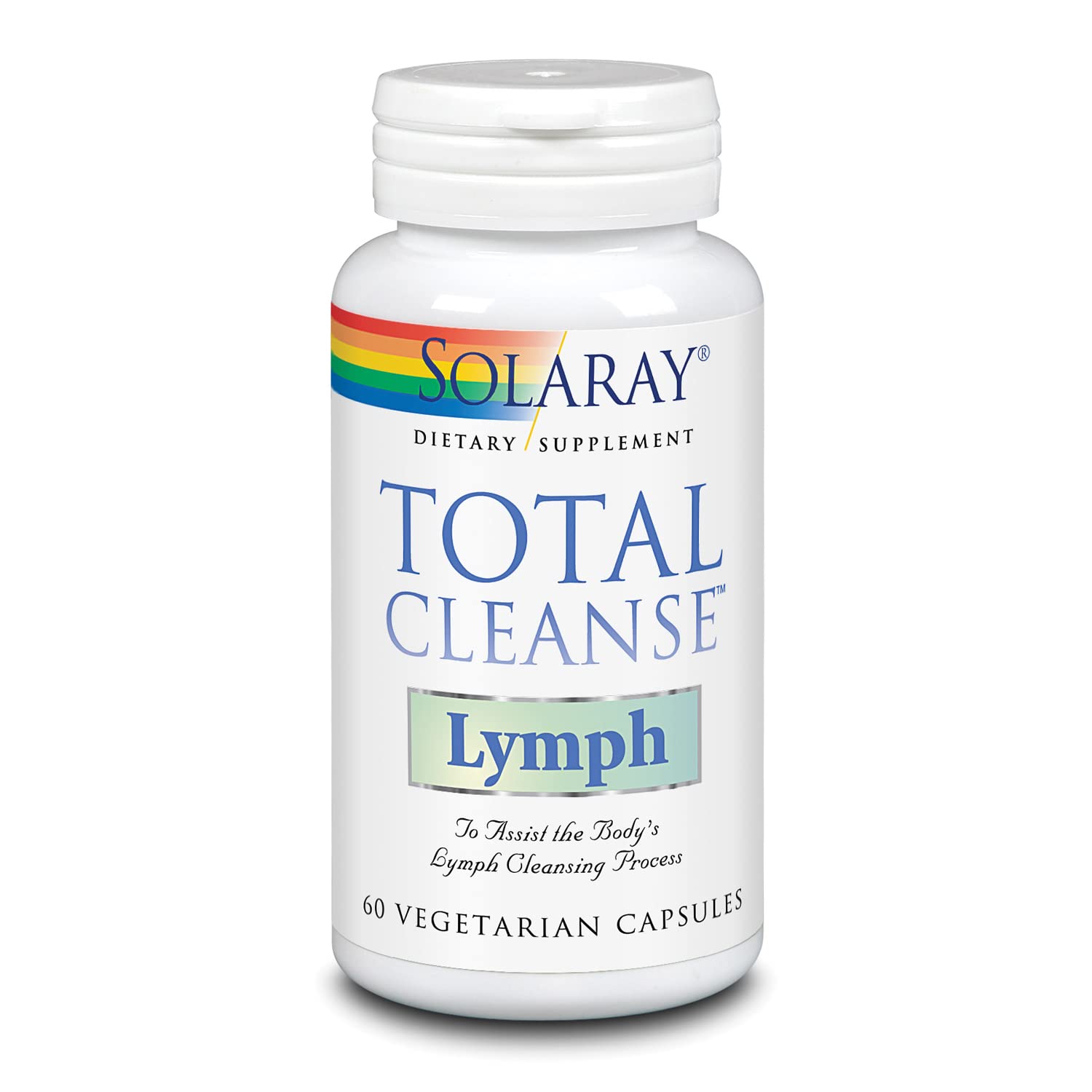 SOLARAY Total Cleanse Lymph bottle front supports daily herbal wellness routine
