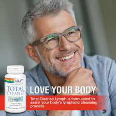 SOLARAY Total Cleanse Lymph herb blend close-up with ginger and echinacea
