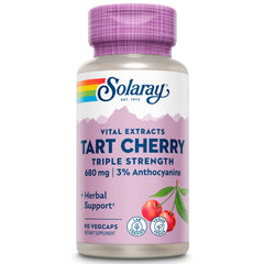 SOLARAY Tart Cherry Extract bottle front shows strong formulation for daily use