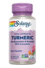 Solaray Turmeric bromelain ingredient image highlights pineapple-derived bromelain.