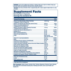 SOLARAY Twice Daily Multi Energy capsules close-up, showing two-capsule daily regimen.