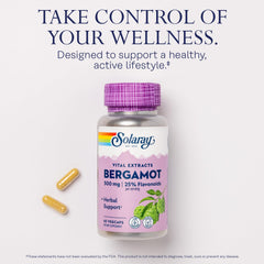 SOLARAY vegan, GMP-certified label indicating quality and safety standards.