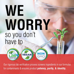 Solaray vegan non-GMO badge on bottle signaling ethical supplement quality