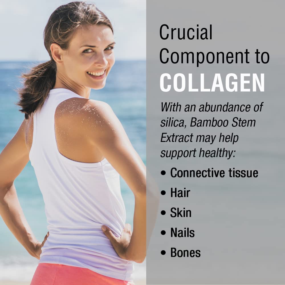 Vegan, non-GMO Solaray bamboo supplement label