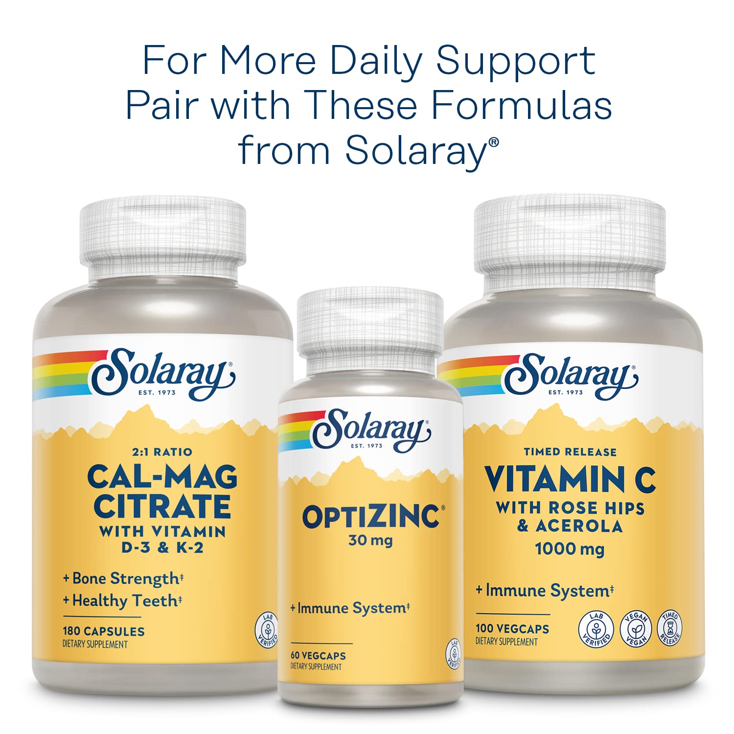 Biotin emphasis for hair and nails with SOLARAY Vitamin B Complex.