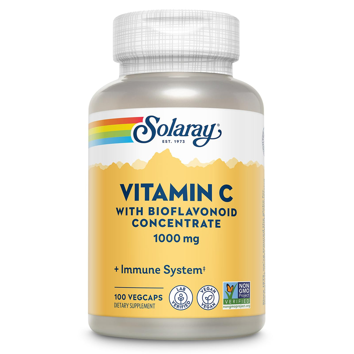 SOLARAY Vitamin C 1000mg bottle front for immune support.