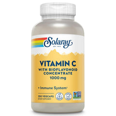 SOLARAY Vitamin C 1000mg bottle shown for daily immune support.