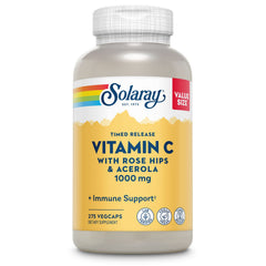 SOLARAY Vitamin C 1000mg time-release bottle for steady daily immune support