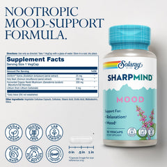 SOLARAY SharpMind Zembrin ingredient close-up for alert serenity and mood clarity.