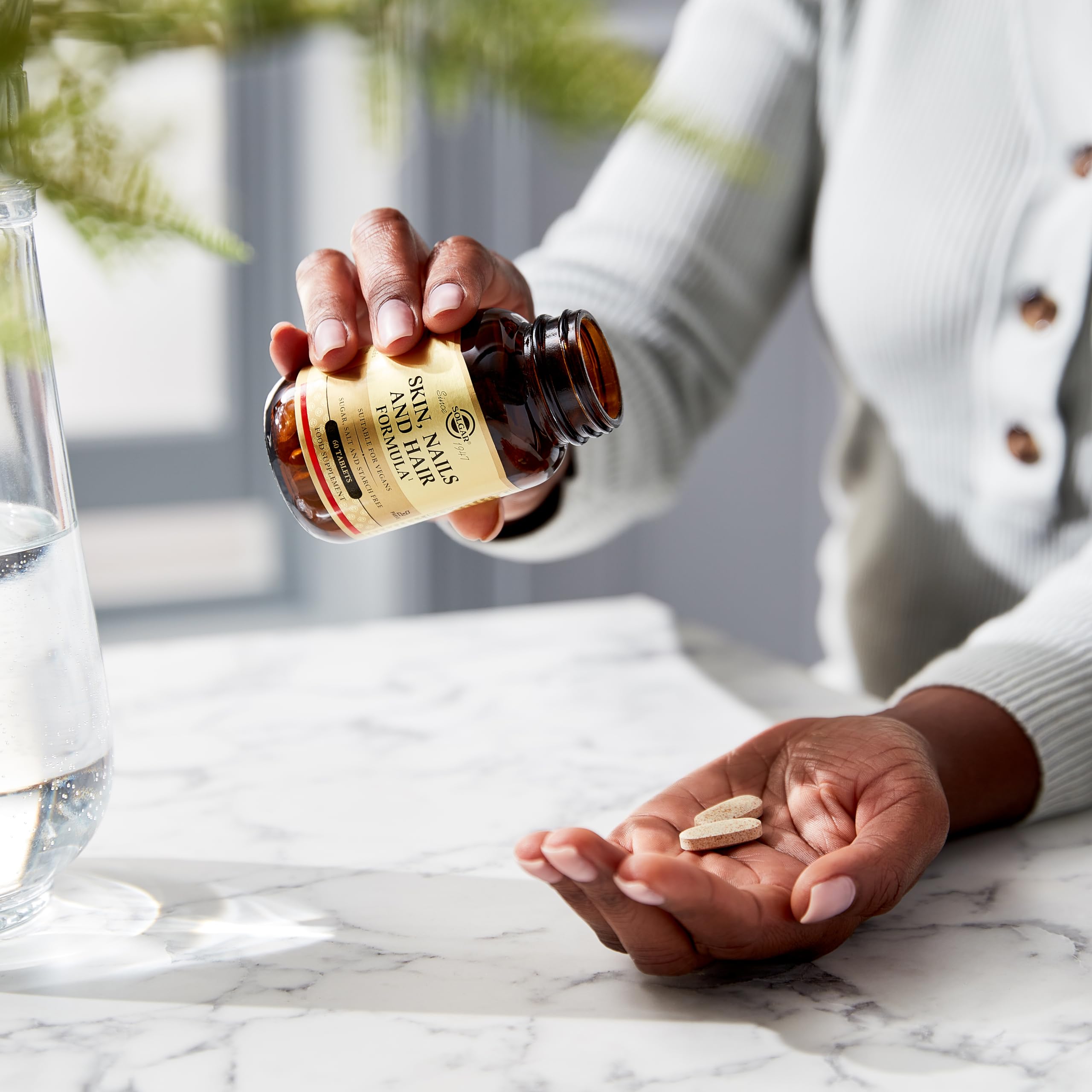 Solgar antioxidant-formula label highlights Vitamin C support against oxidative stress