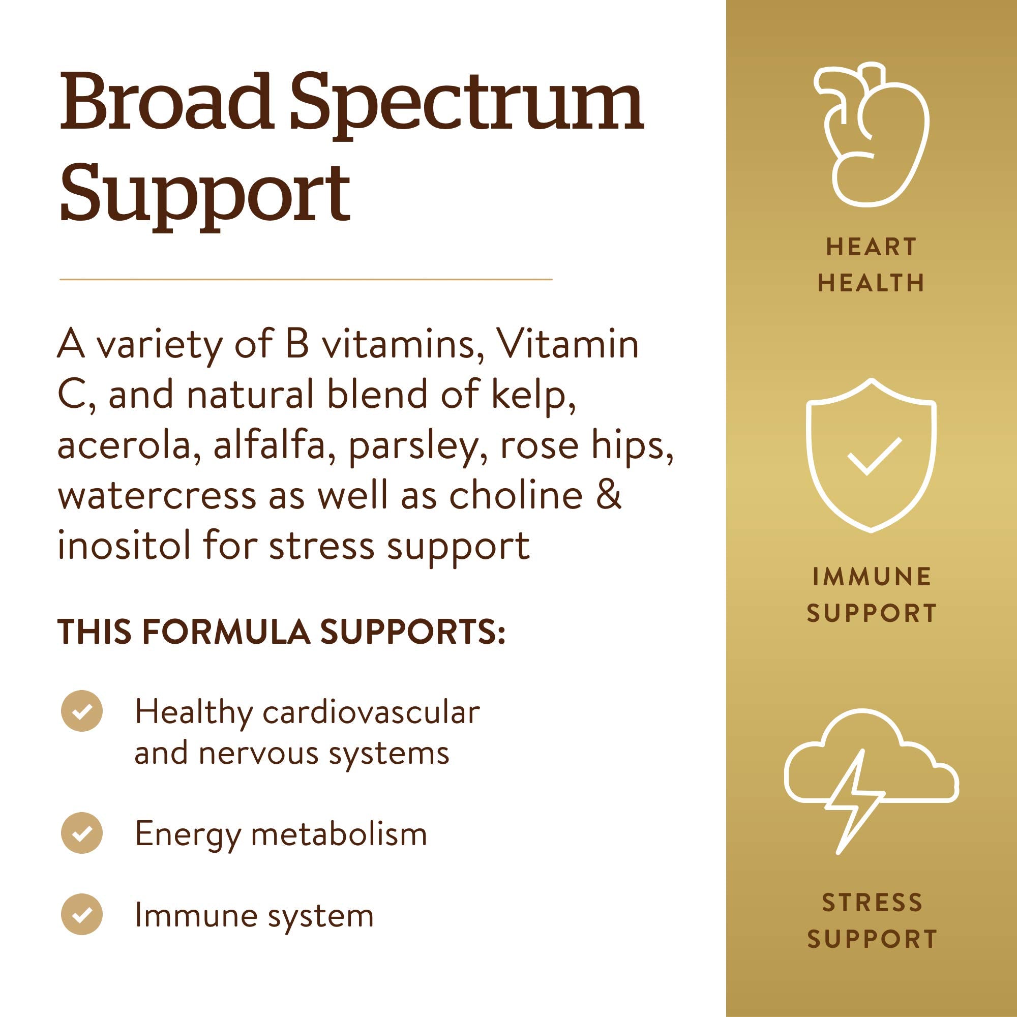 Solgar B-Complex packaging on kitchen counter, gluten-free and dairy-free vitamins.