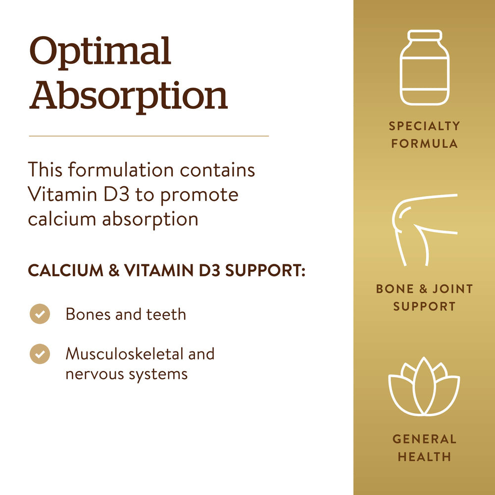 Solgar Calcium Citrate non GMO gluten free formula supports dietary needs
