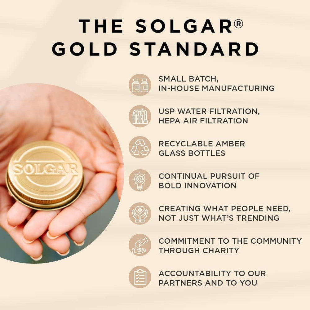 Solgar daily supplement pour demonstrates simple daily routine