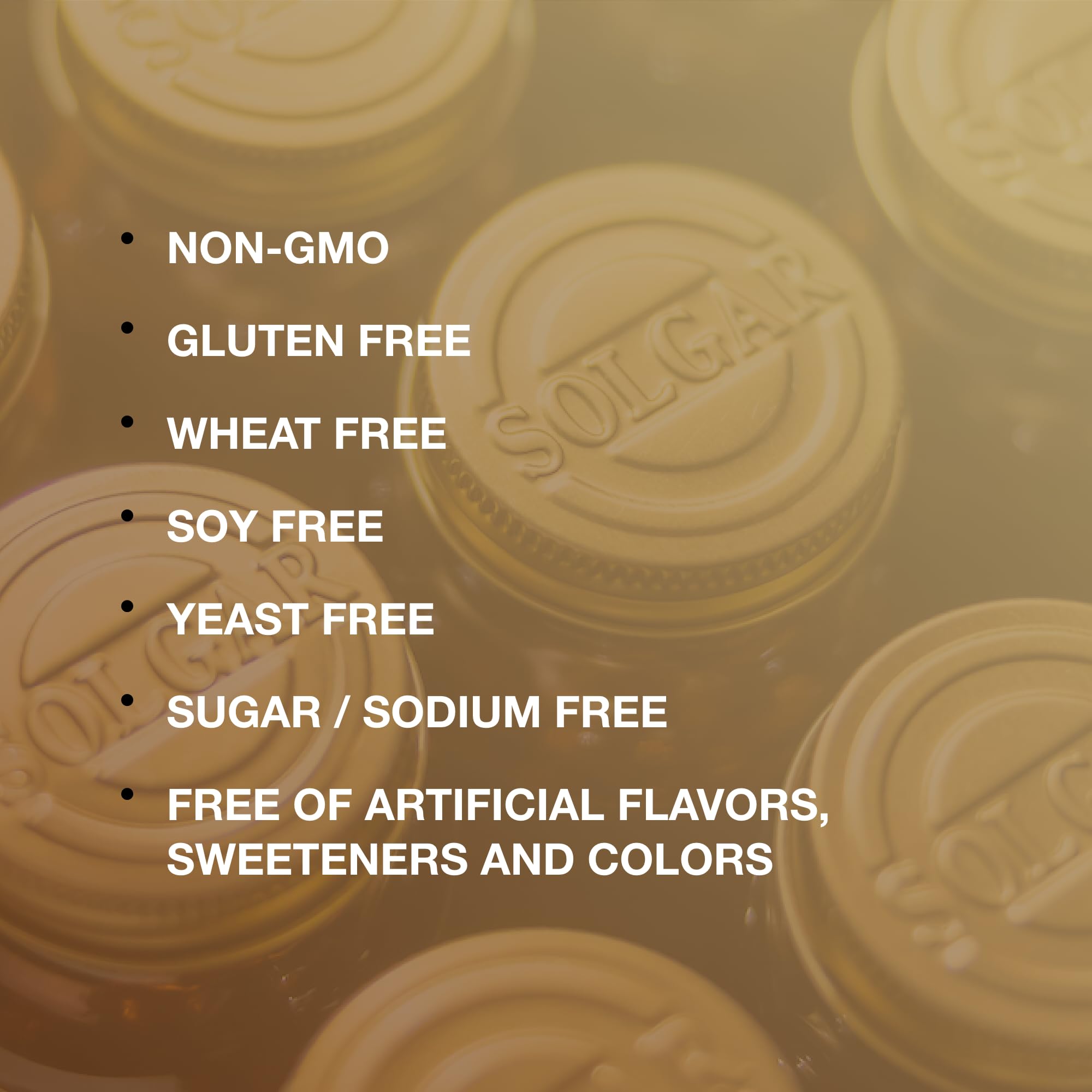Packaging detail highlights the 75-year quality commitment of Solgar