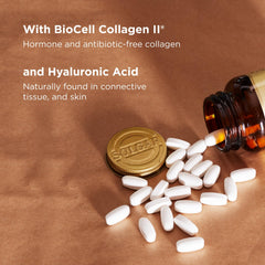 Solgar label closeup emphasizes extra strength joint support ingredients
