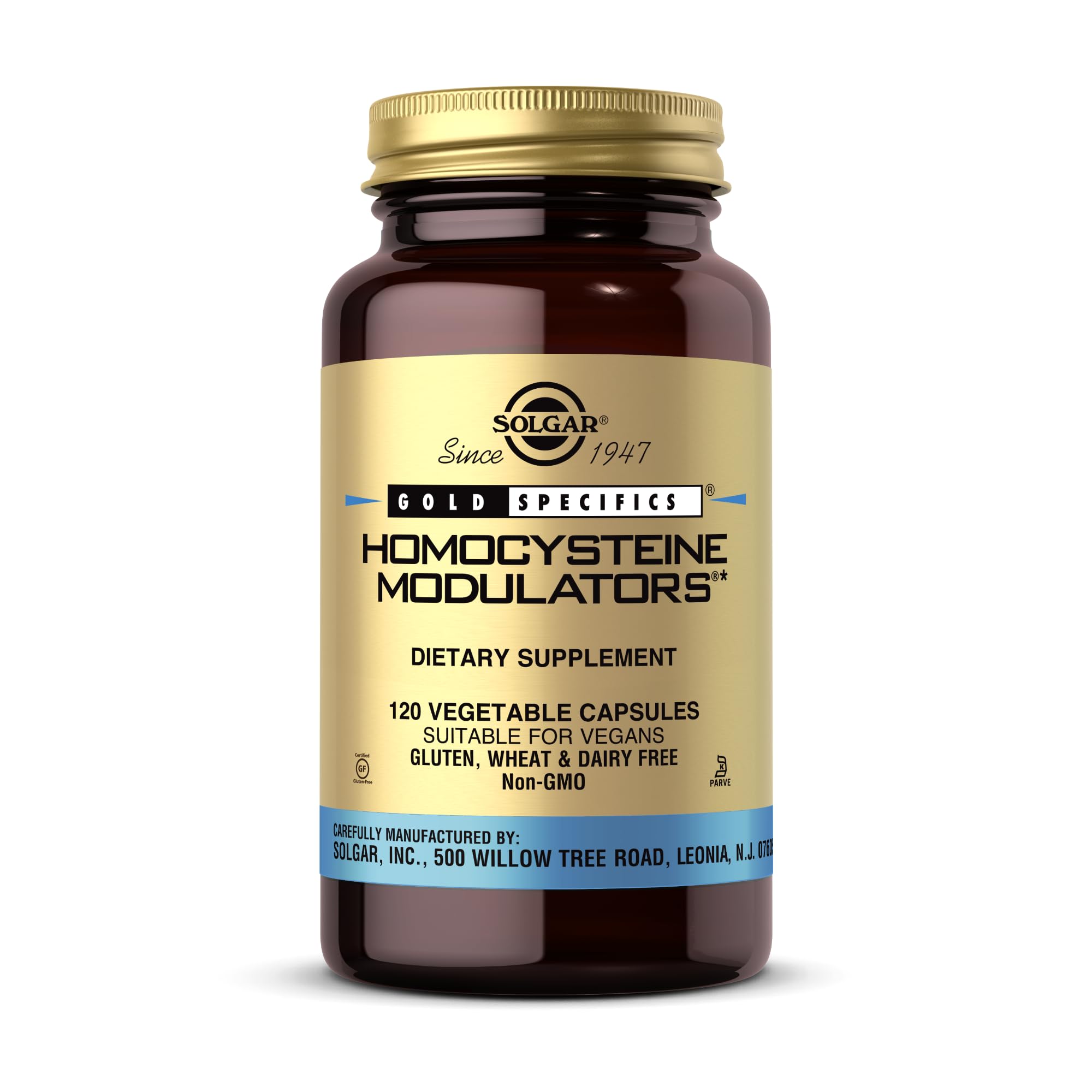 Solgar Homocysteine Modulators bottle close-up for daily wellness