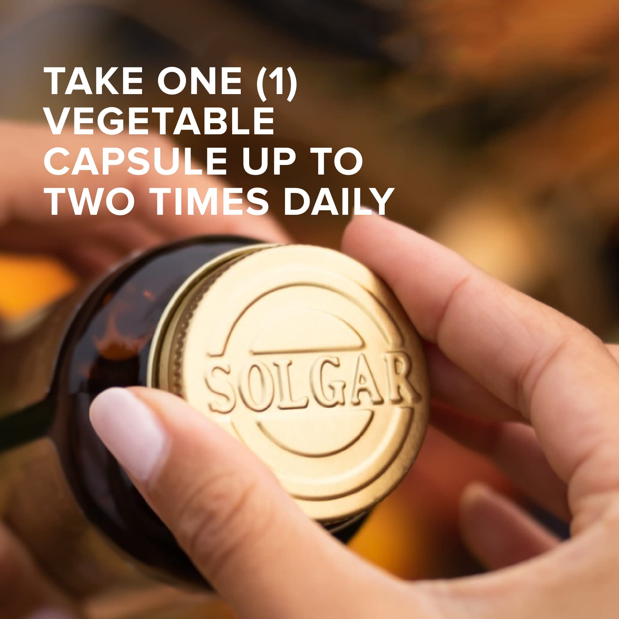 Solgar L-Lysine bottle label highlighting quality and purity.
