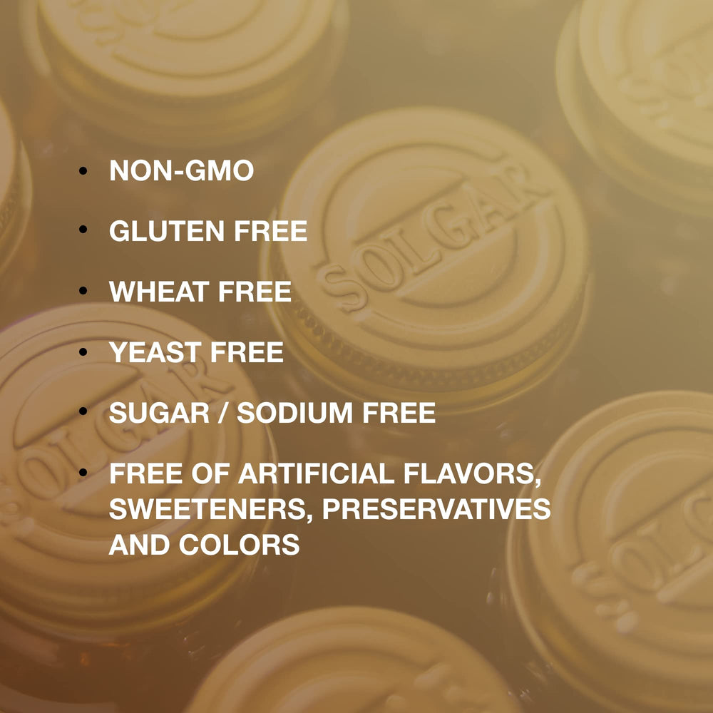 Solgar L-Lysine capsule suggests skin and tissue support use.