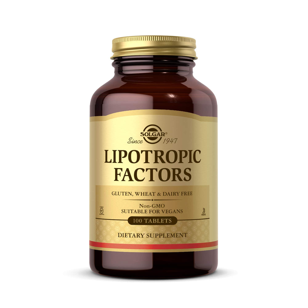 Solgar Lipotropic Factors bottle front view for daily wellness support.