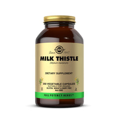 Solgar Milk Thistle bottle front view for daily wellness routine